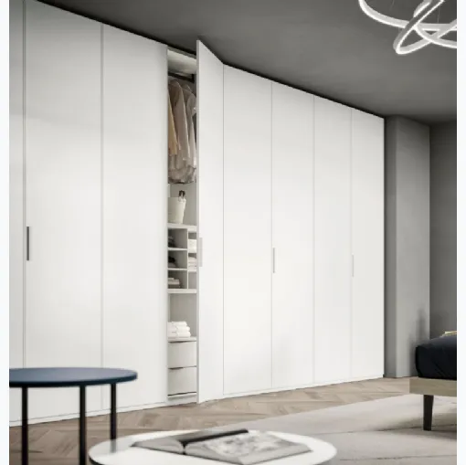 Armadio Ardecò Box Bianco in laccato opaco di Spagnol Mobili