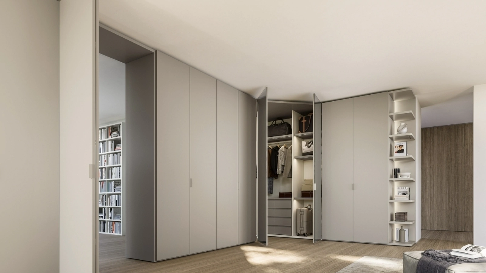 Armadio Terminale Angolare Anta Liscia di Sangiacomo