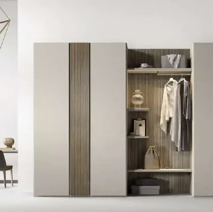 Armadio con ante battenti Utility Bora U454 di Moretti Compact Giorno Notte