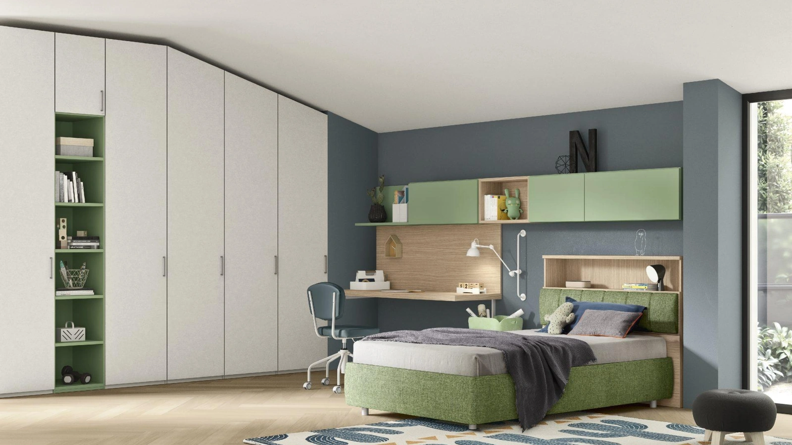 Cameretta componibile Composizione 102A di Furlan