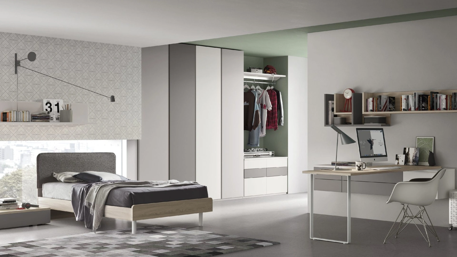 Cameretta componibile Composizione 103A di Furlan