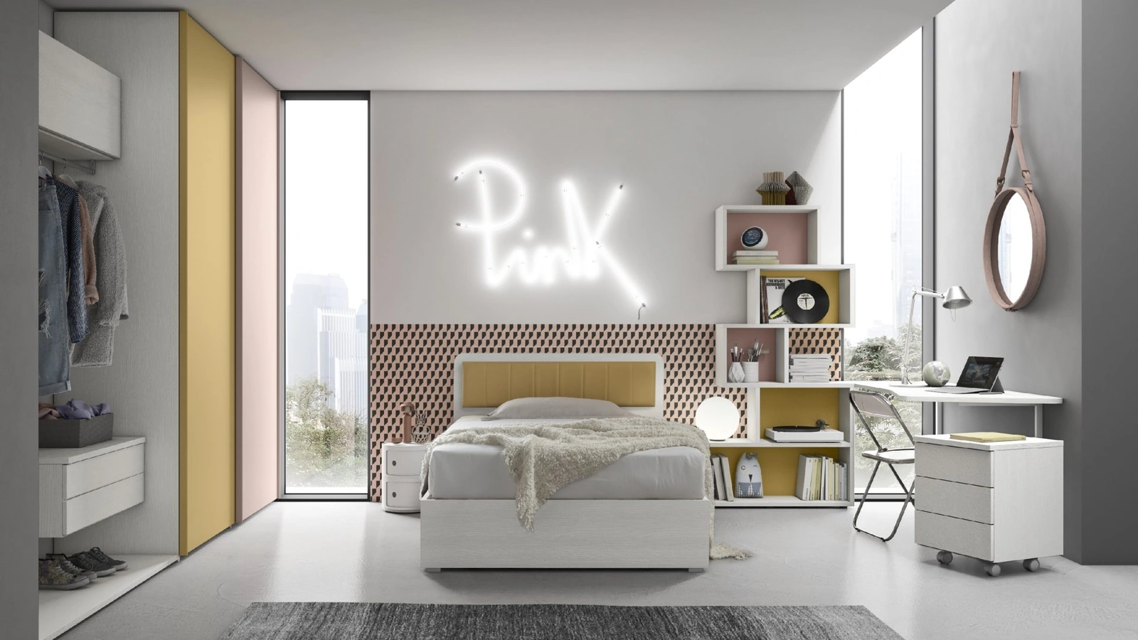 Cameretta componibile Composizione 105A di Furlan