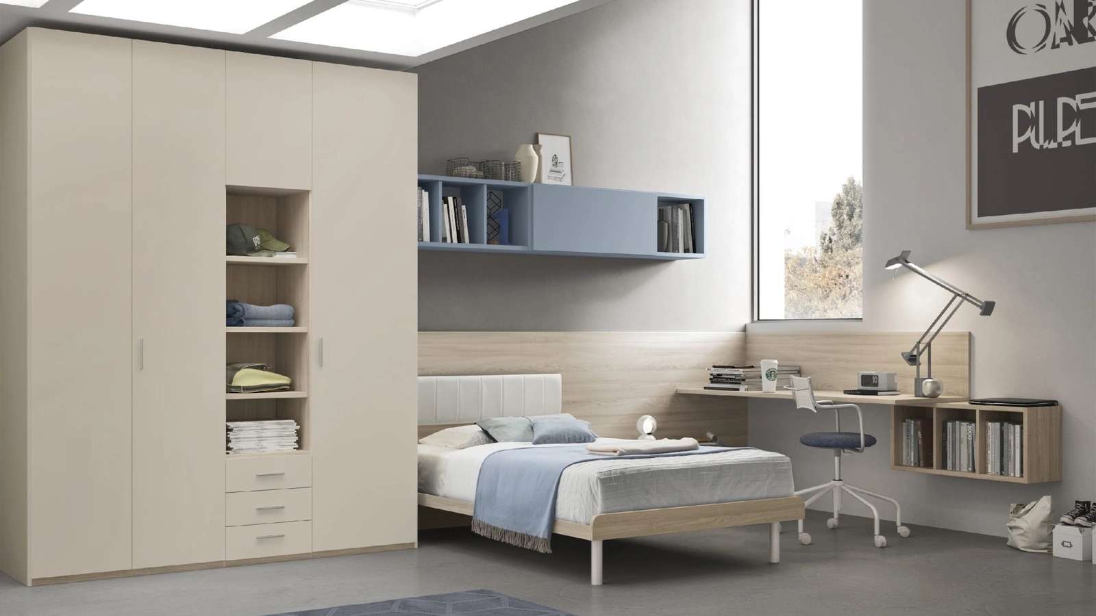 Cameretta componibile Composizione 107A di Furlan