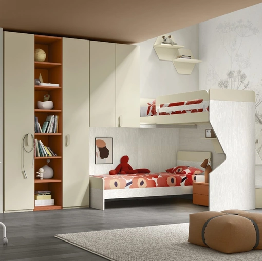 Cameretta a soppalco Composizione 112A di Furlan