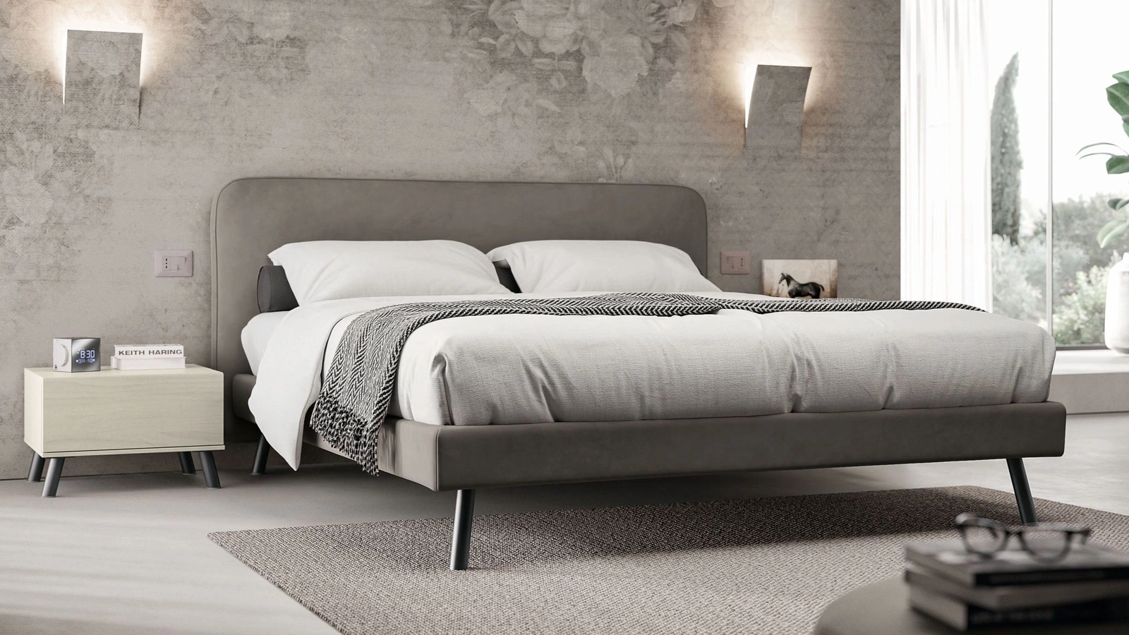 Comodino Cross di Spagnol Mobili