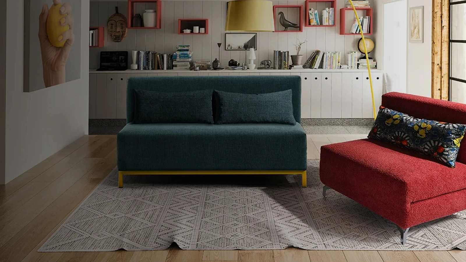 Divano Letto lineare Voilà Sofa di Family Bedding