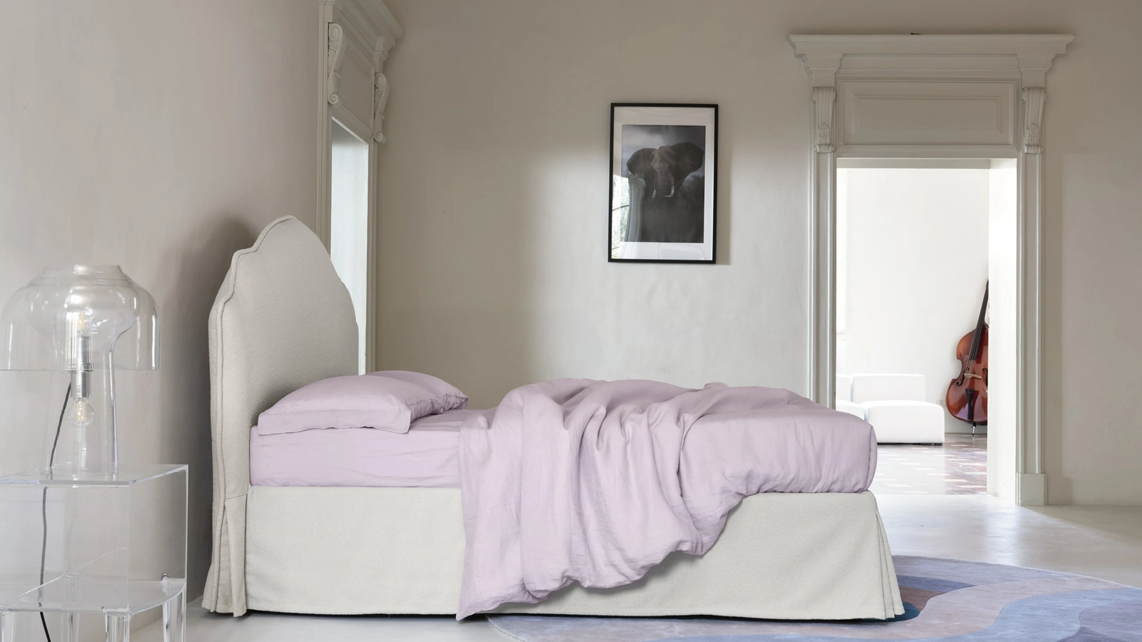 Letto con testiera Fiordaliso di Noctis