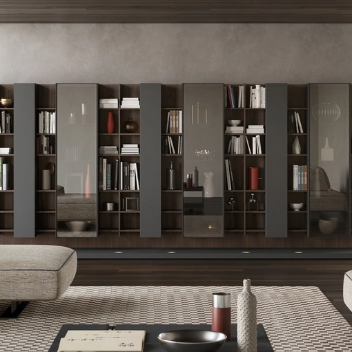 Libreria 18 a muro di Turati T4