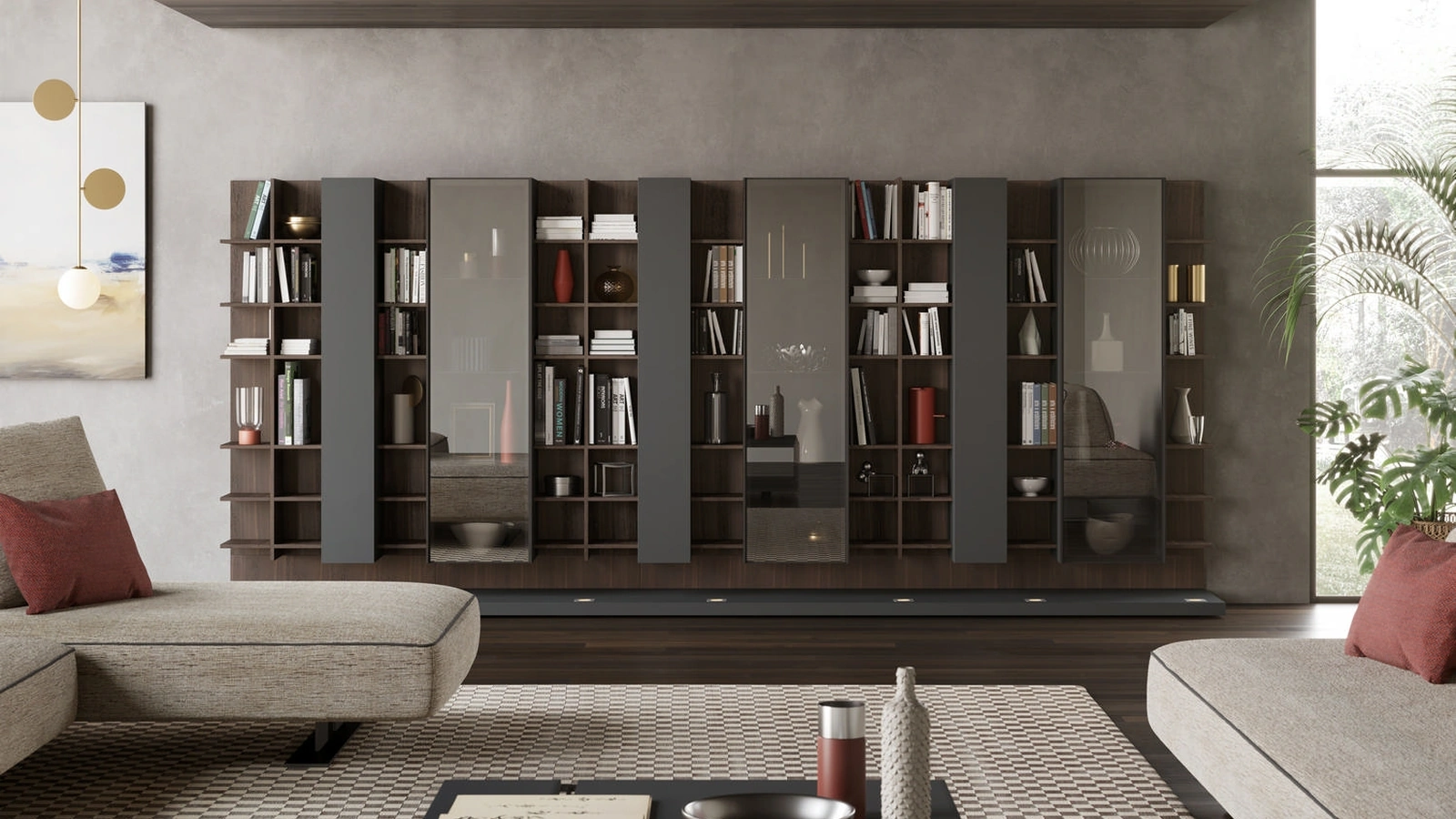 Libreria 18 a muro di Turati T4