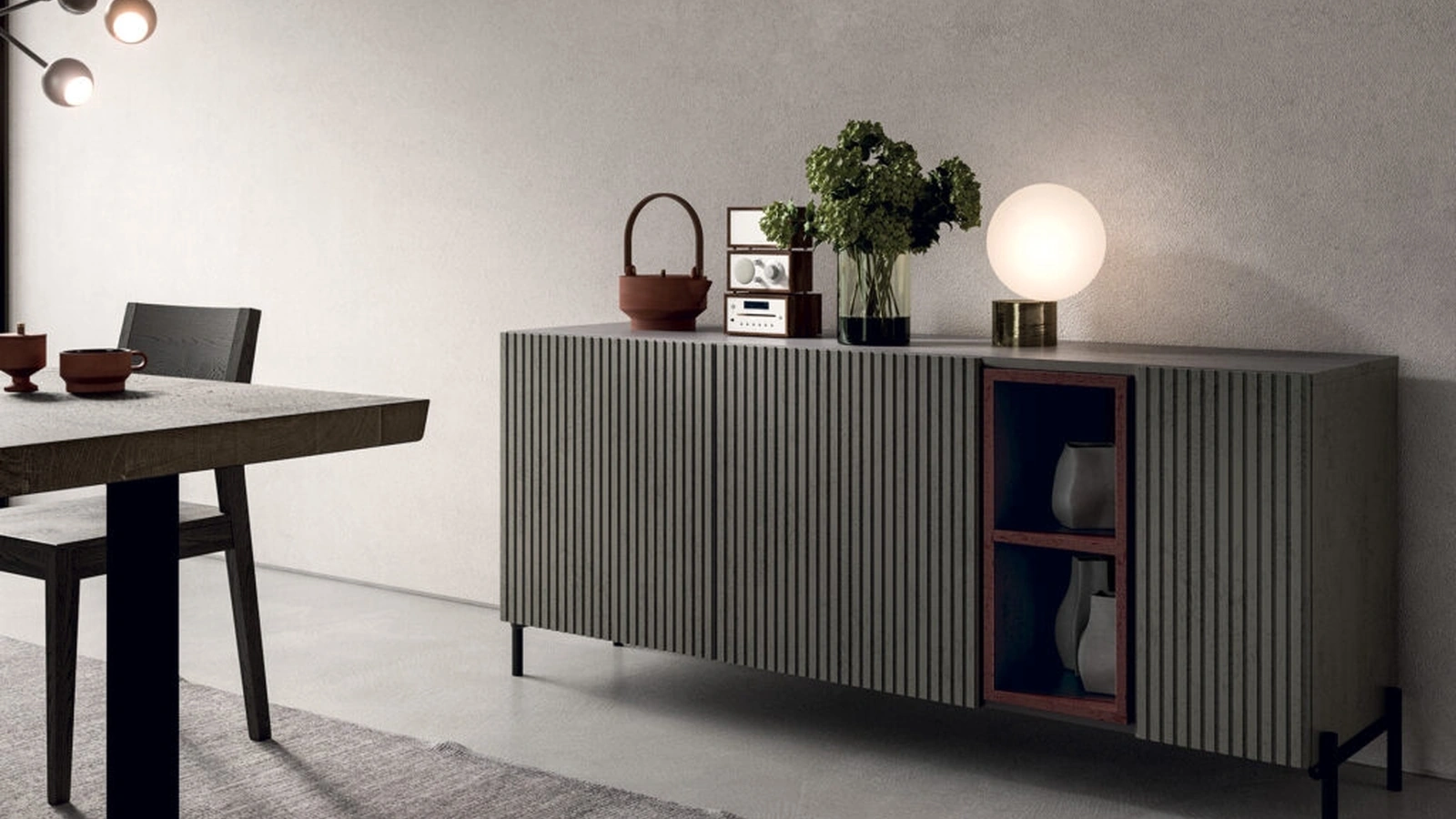 Madia in legno cannettato Star di FGF Mobili