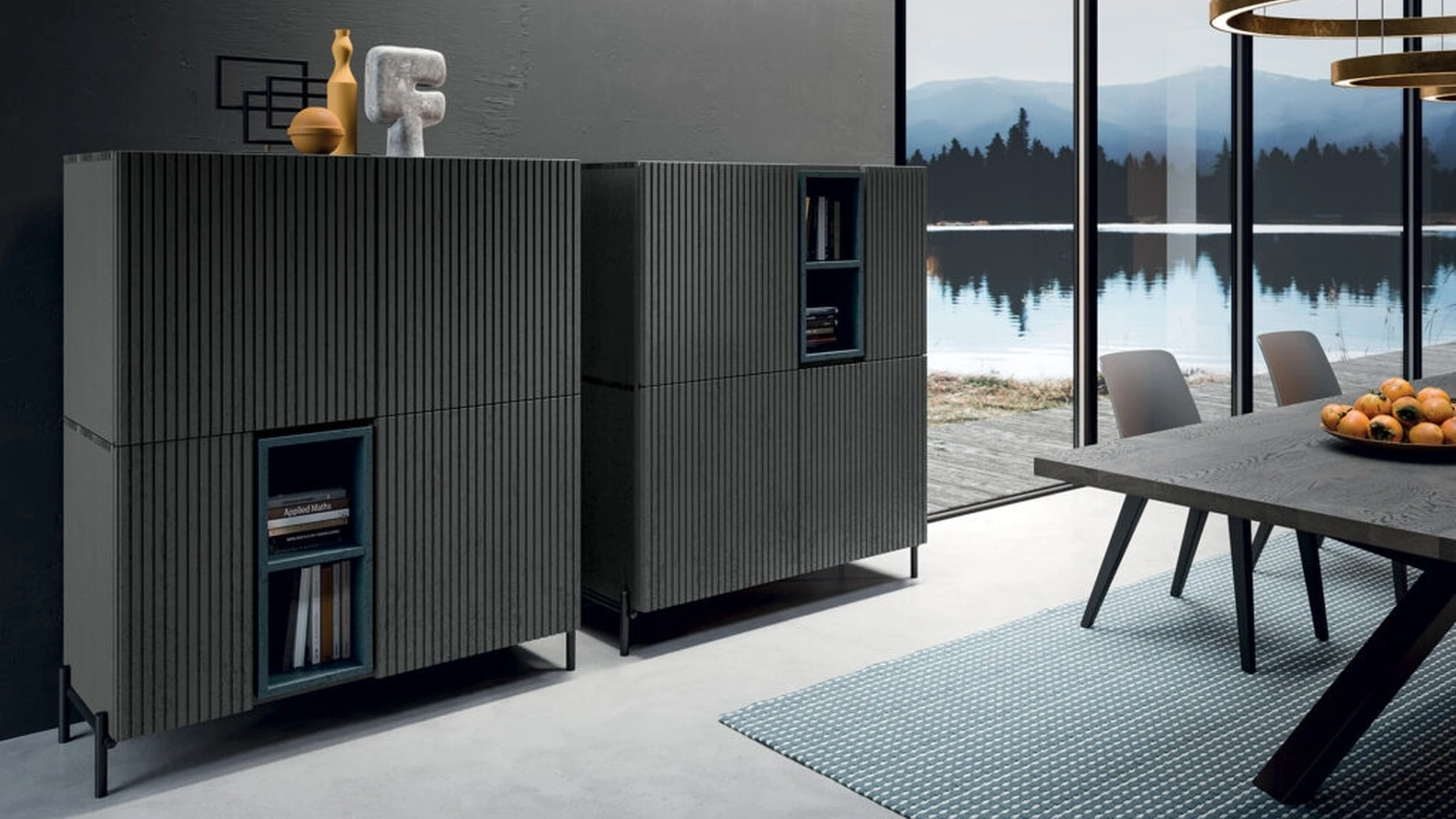 Madia in legno cannettato Star di FGF Mobili