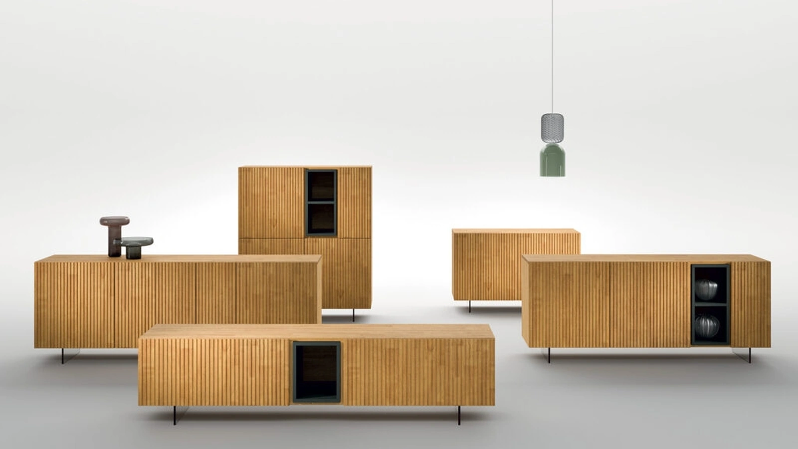 Madia in legno cannettato Star di FGF Mobili