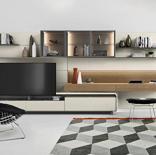 Parete Attrezzata Cabaret Step di Sangiacomo