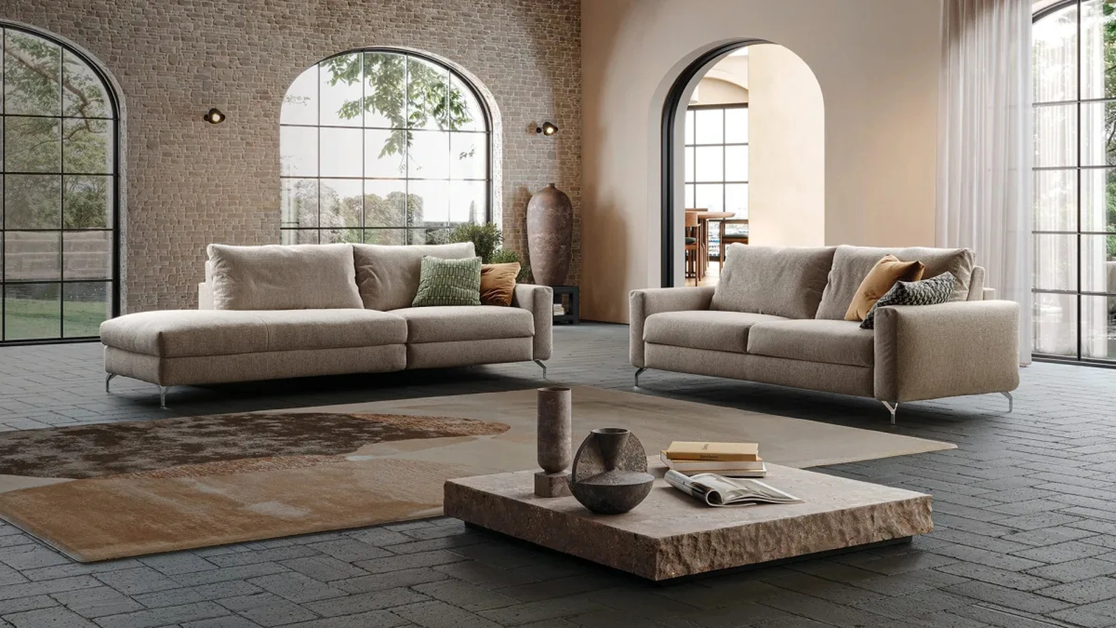Divano Letto lineare Liss Cut di Family Bedding