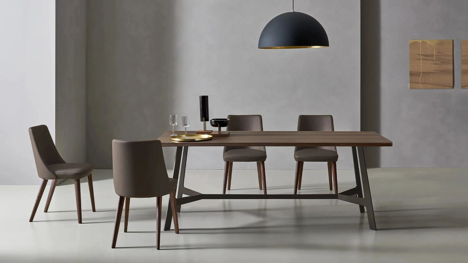 Sedia Eva in tessuto imbottito di Sangiacomo