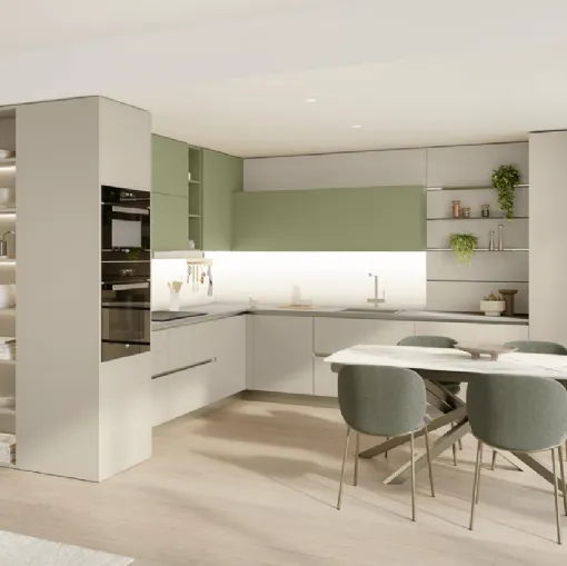 Cucina Moderna angolare Start-Time 10 di Veneta Cucine