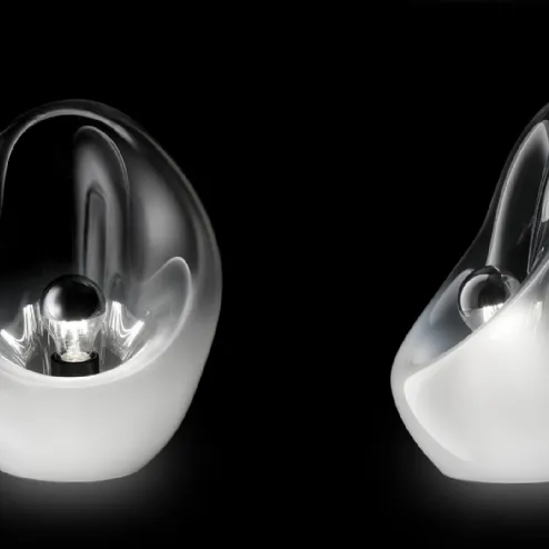 Lampada a sospensione Spark in vetro e ottone di Bontempi