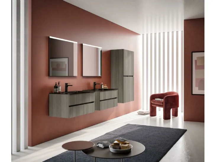 Mobile da Bagno sospeso in essenza rovere wild 07 di GB Group