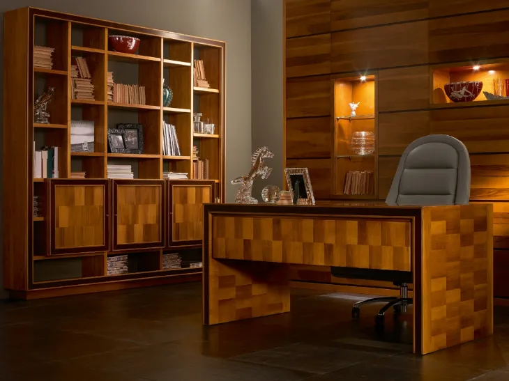 Libreria Elettra 01 dal design raffinato per ambienti sia classici che contemporanei di Cantiero