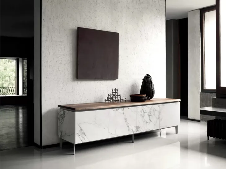 Madia Cosmopolitan Supermarmo e ceramica Bianco di Bontempi