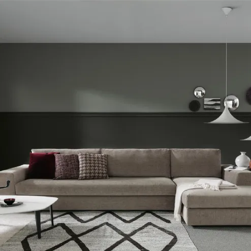 Divano Letto lineare in tessuto Madeira di Le Comfort