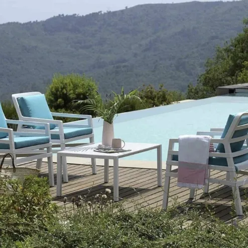 Sedia Aria Outdoor in policarbonato trasparente di Bontempi